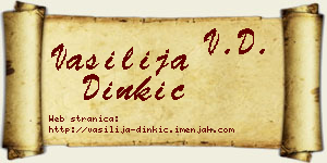 Vasilija Dinkić vizit kartica